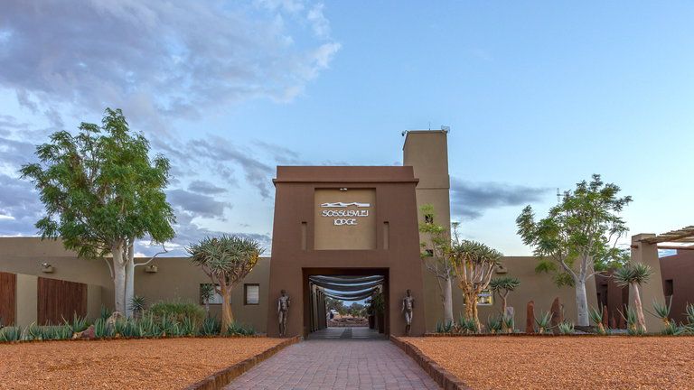 Welcome to Sossusvlei Lodge! - Sossusvlei Lodge entrance