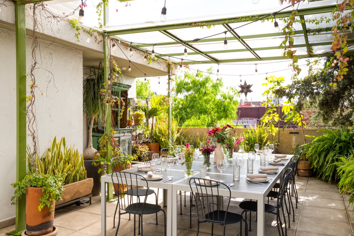 Sit in the Private Rooftop Garden of an Exceptional Home