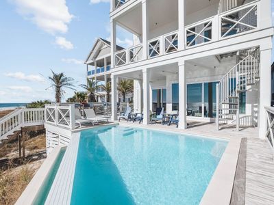 Gulf-Front Mansion w/Infinity Pool + Beach Access