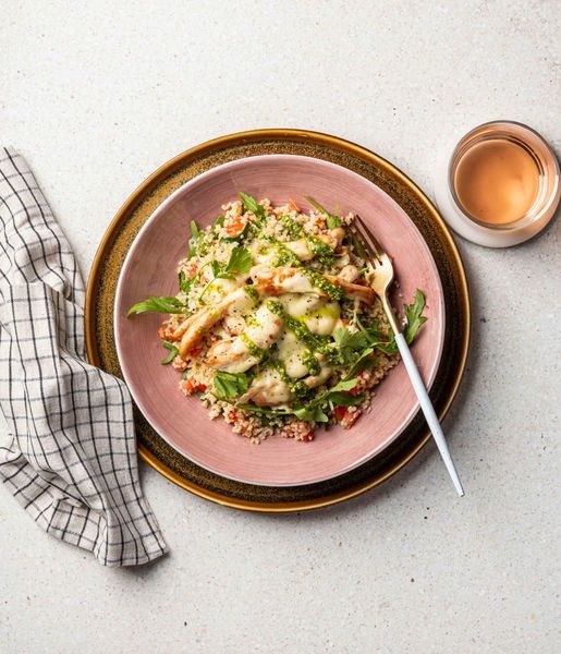 Photo of Caprese-style Chicken Salad