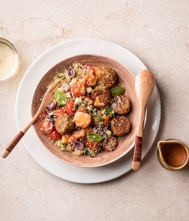 Photo of Vegetarian Falafel & Couscous Salad
