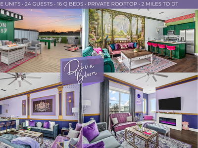 Downtown Nashville 3mi | 2 Homes | Rooftop Luxe