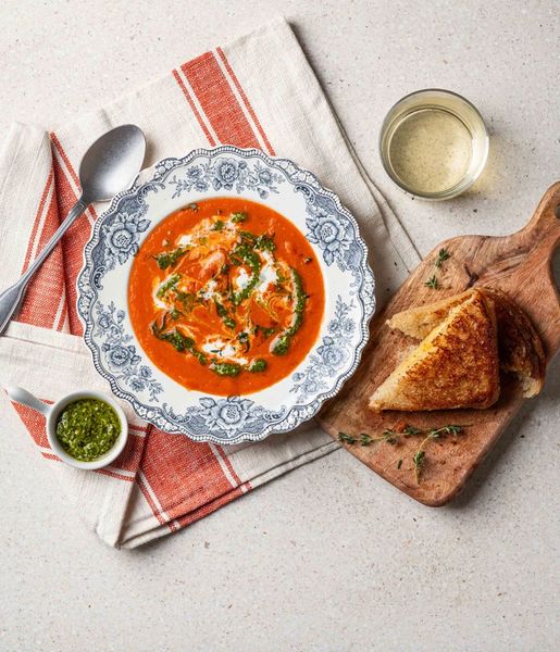 Photo of Roasted Tomato Soup & Cheese Toastie