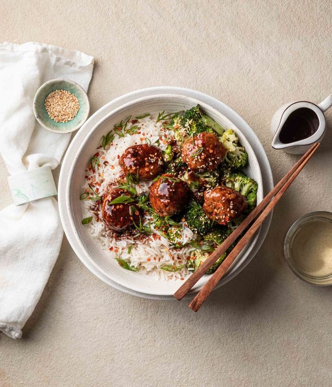 Photo of Sticky Ginger Sesame Chicken Meatballs