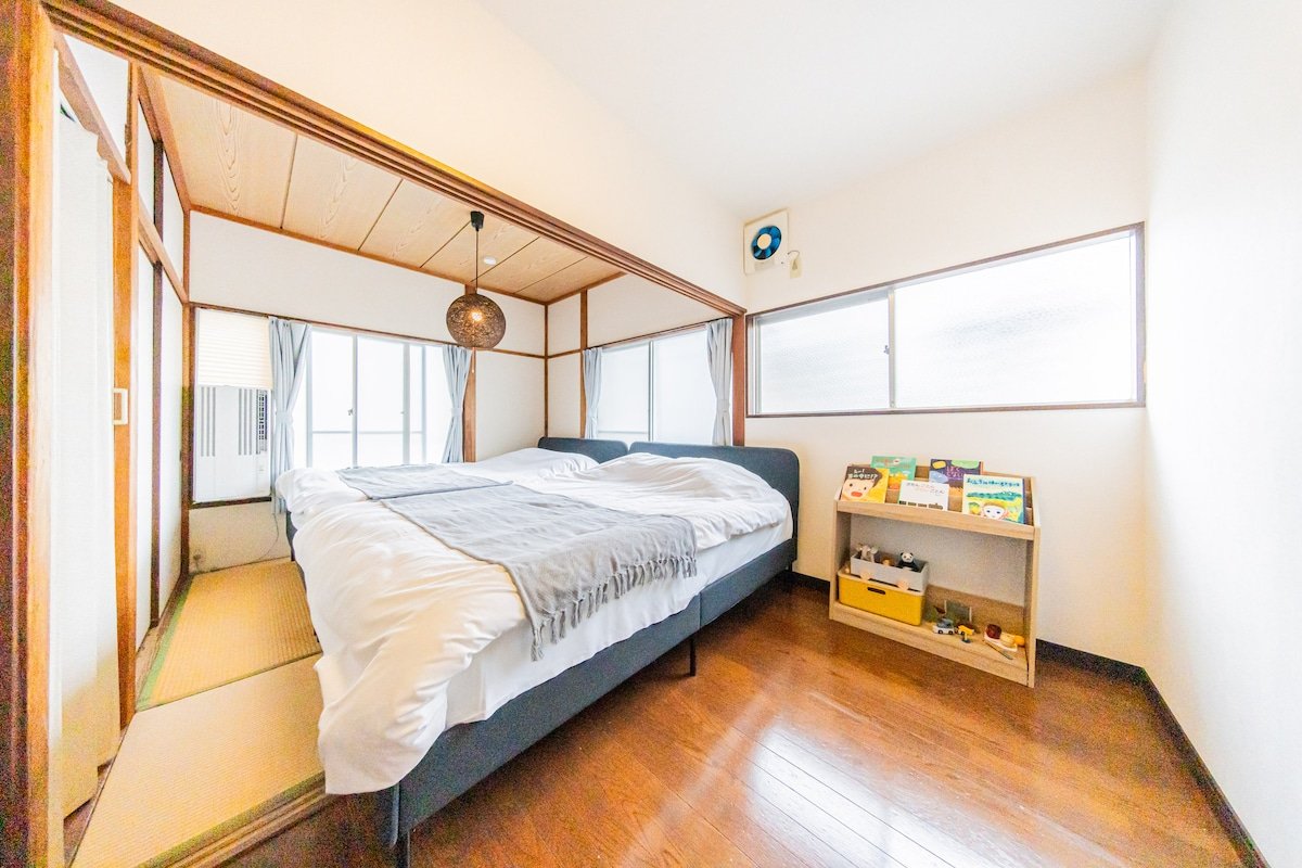 冷暖房完備/90㎡/5寝室/最大14人一軒家貸切/ディズニー&チームラボ&キッザニア15分/WiFi gallery image 4