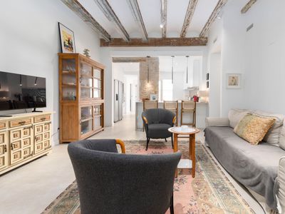 Apartamento al lado del mar y con patio privado