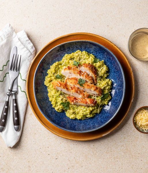 Photo of Crumbed Chicken & Lemon Risotto