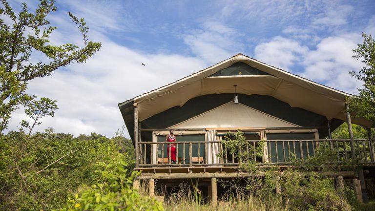 Large tented suites overlooking the Masai Mara - We have one of the largest tented suites in the Masai Mara, each overlooking the Savannah and spaced enough for privacy and seclusion