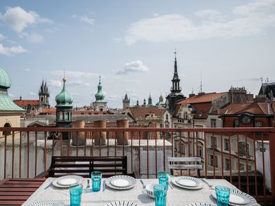 Penthouse with Terrace, A/C & Space for 13 Guests