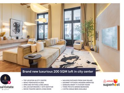 Renovated luxurious 200 SQM loft in city center