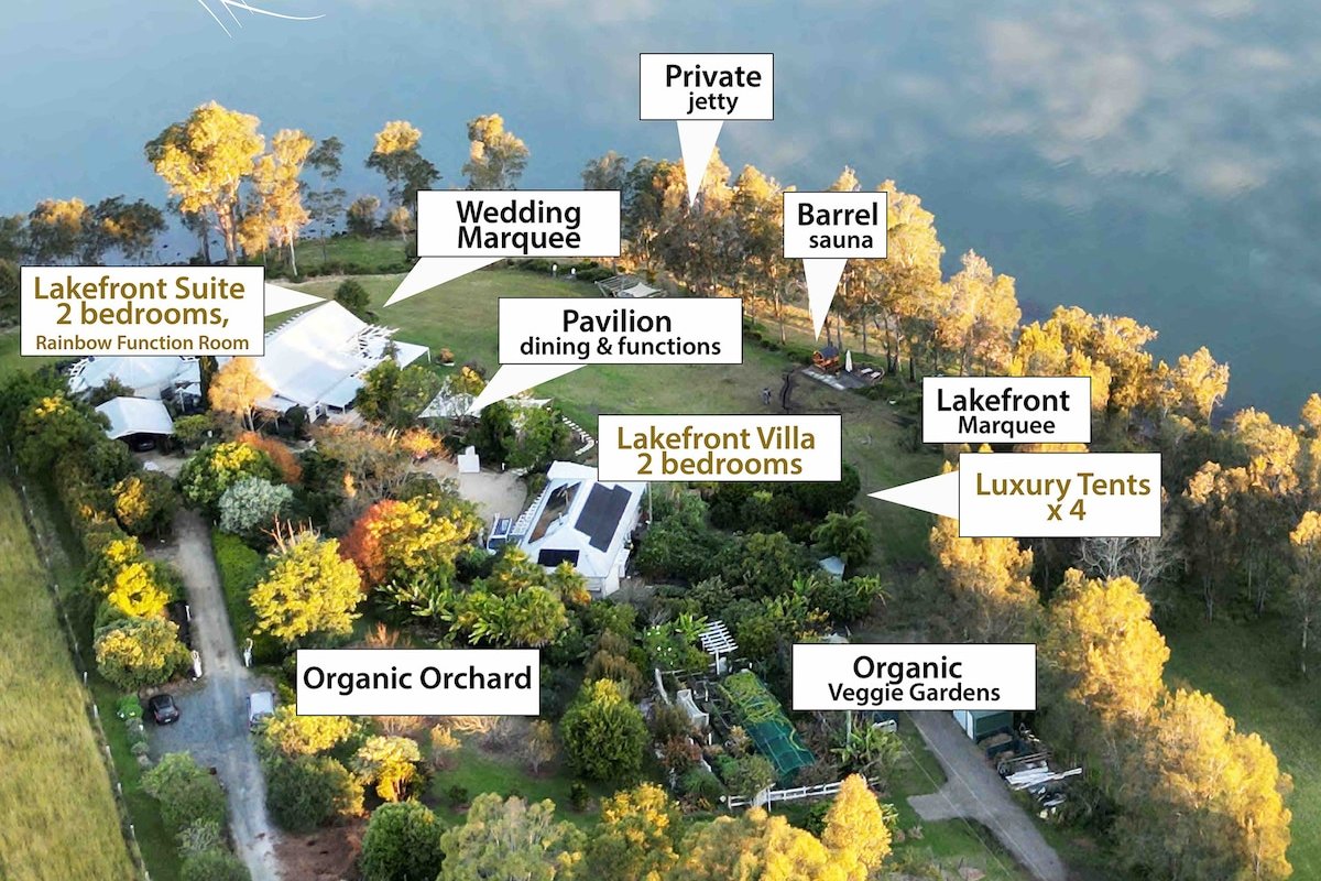 Whole Lakefront Farm+Tents The Moorings Lakehouse gallery image 4