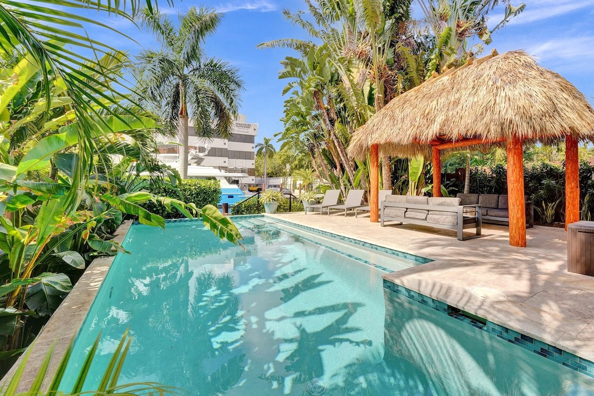 LAS OLAS ISLES Poolside Palms w/ DOCK – 5BD/4.5BTH gallery image 2