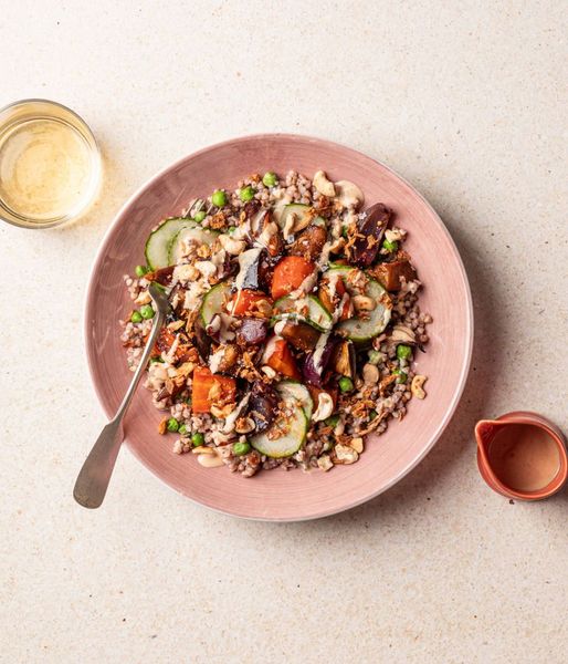 Photo of Miso Aubergine & Gochujang Grain Salad