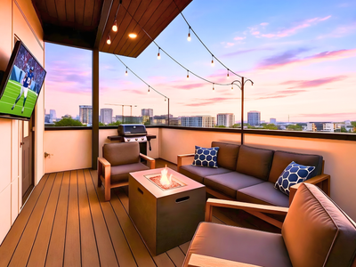Blue Suede Dream | Rooftop Views + Prime Location