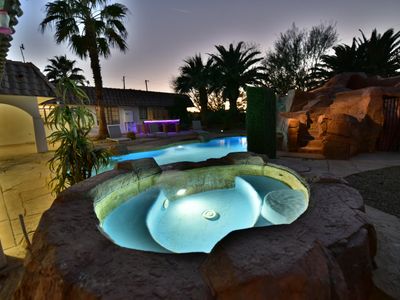 Tropical Pool and backyard