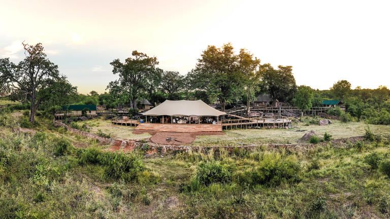 Aerial View of Camp - Aerial View of Camp