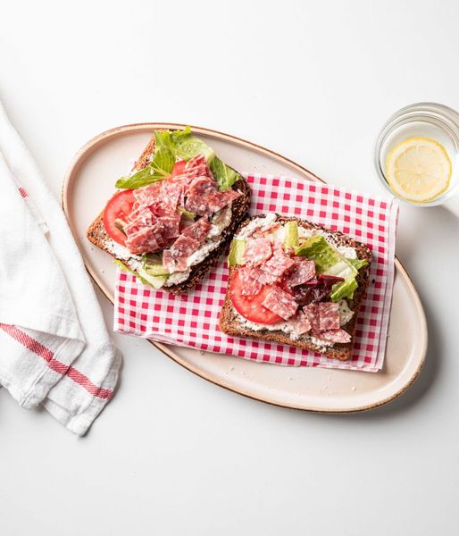 Photo of Feta & Salami Open Sandwich