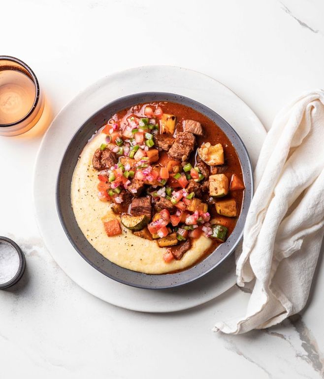 Photo of Blue Cheese Polenta & Ostrich Stew