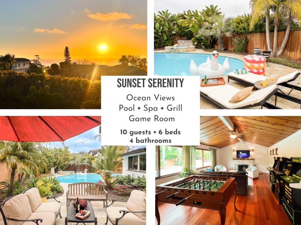 3 Min to Beach! Ocean View, Pool, Spa, Game Room gallery image 2