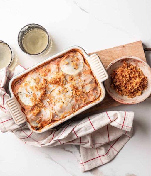 Photo of Aubergine & Goat’s Cheese Gratin