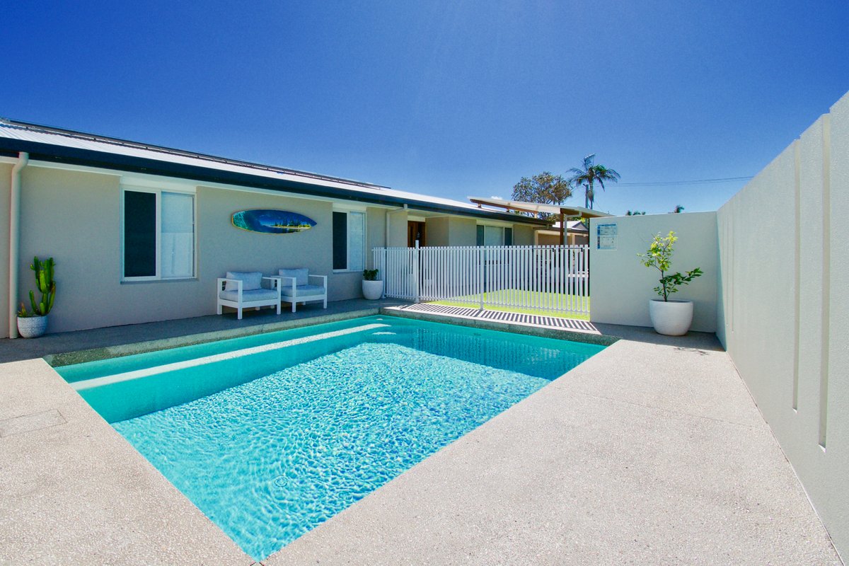 Sunny Beach House with Pool, Steps from the Surf!