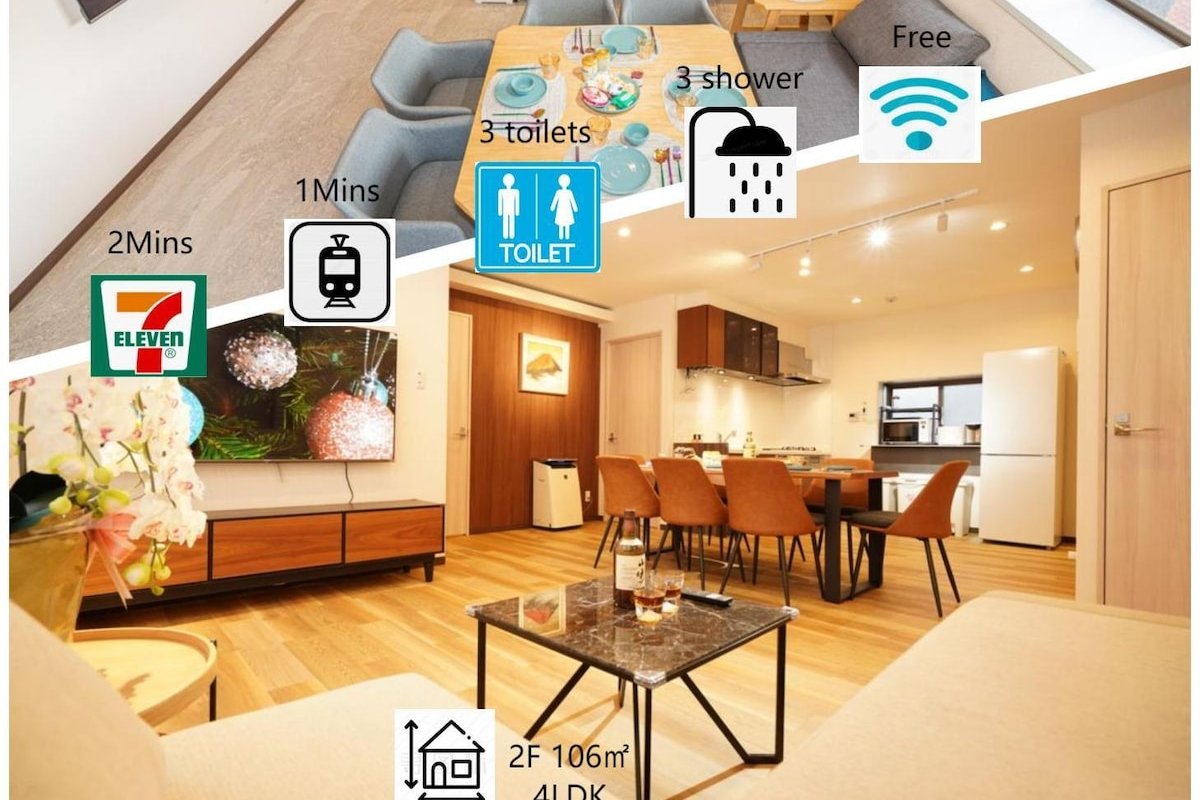 Stn&Conv 1min/Asakusa/Ginza/Skytree/200㎡3WC, 3Shwr gallery image 2