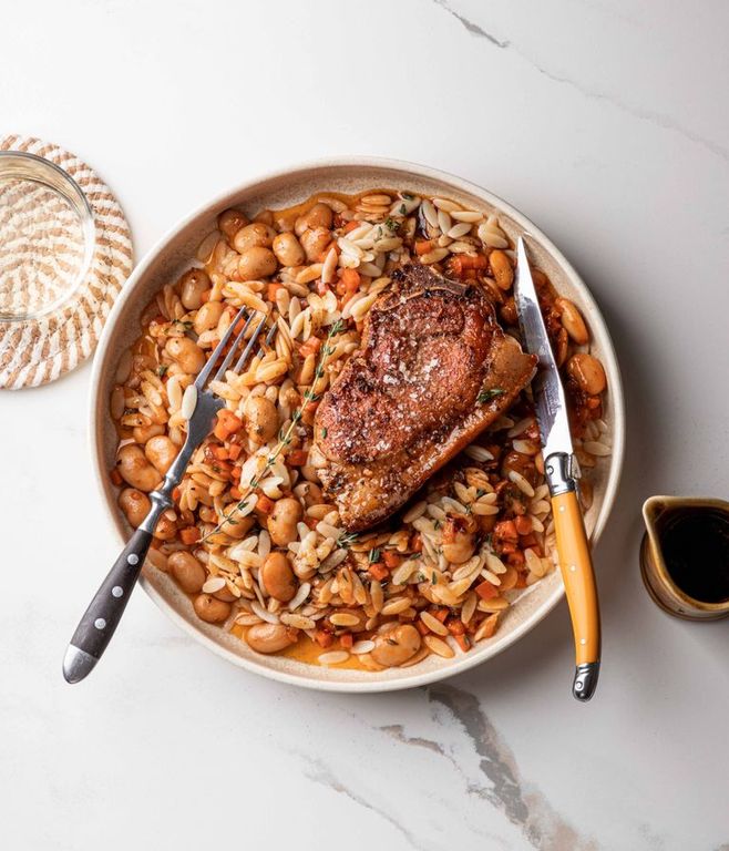 Photo of Pork Chop & Homemade Baked Beans