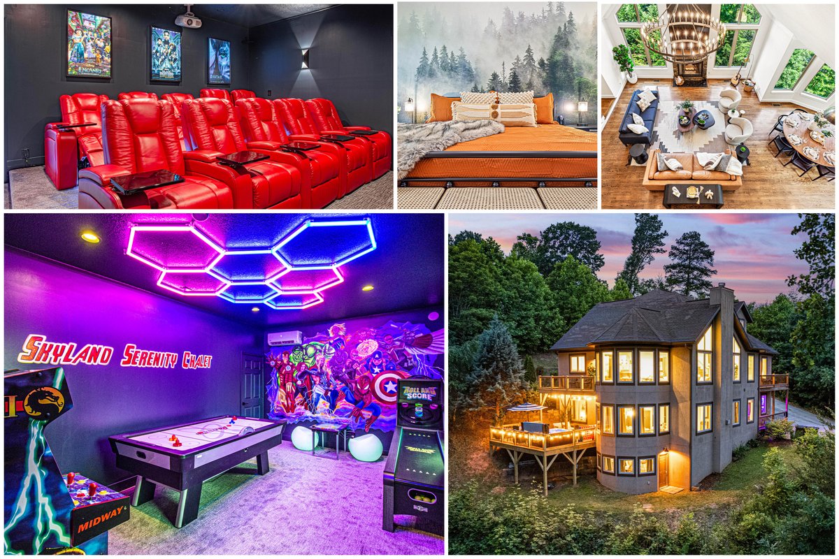 Cinema+Sauna in 5000 Sq Ft Luxe Chalet | Sleeps 20