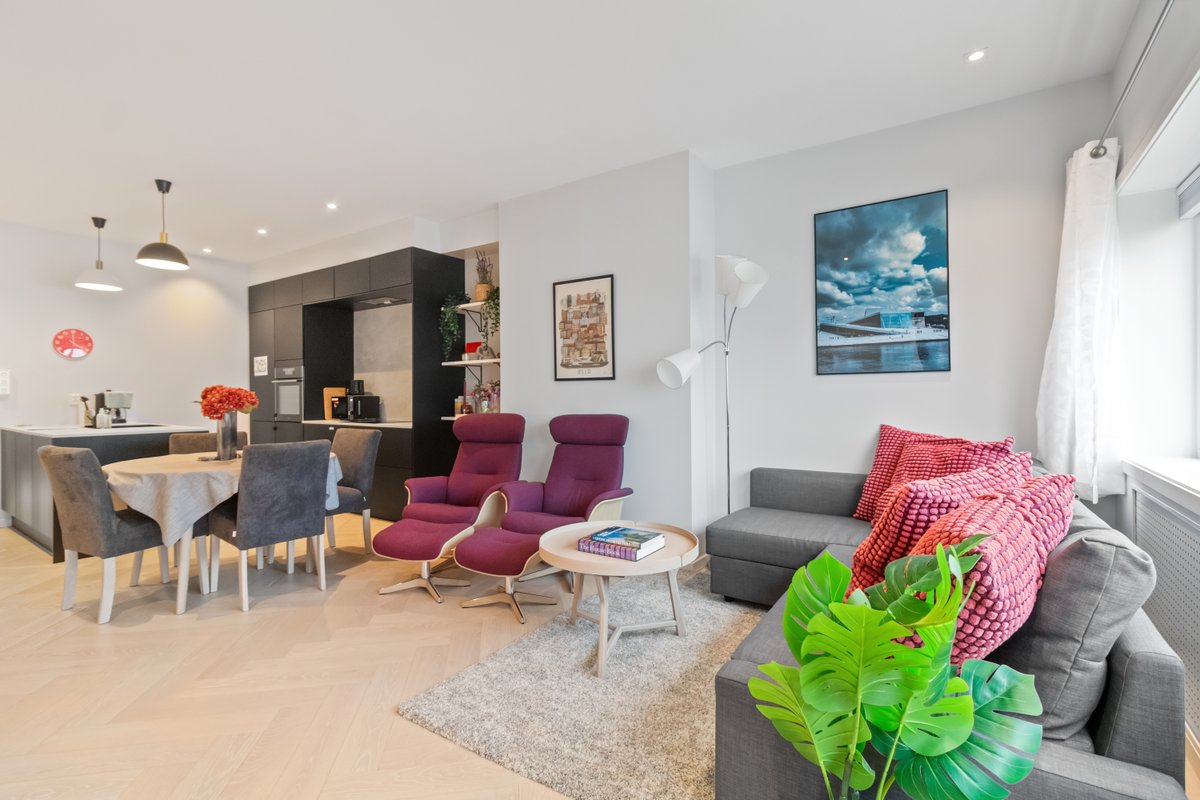 3BR Modern Family Apt in Frogner w/2 Full Bathroom