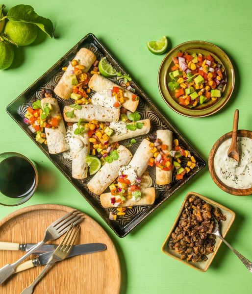 Photo of Refried Black Bean Taquitos