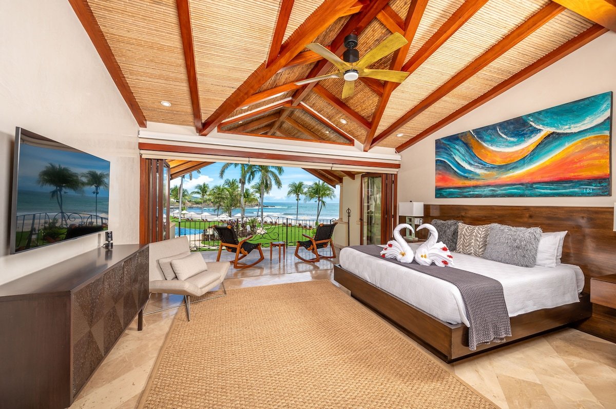 5 star luxury newly renovated villa on beachfront