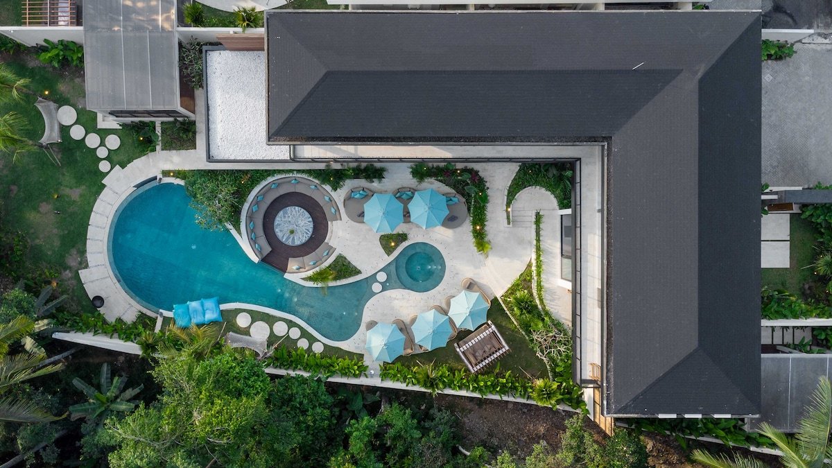 Villa Baliga Ubud : 6 BR with Private Pool & Gym