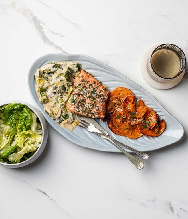 Photo of Baked Trout & Creamy Leeks