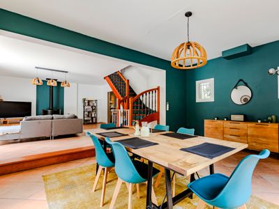 Villa170m², proche Bordeaux, chaleureuse, cheminée