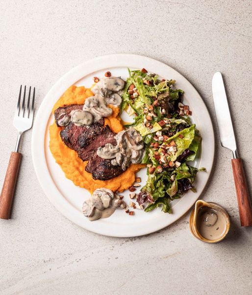 Photo of Tender Ostrich & Creamy Mushrooms