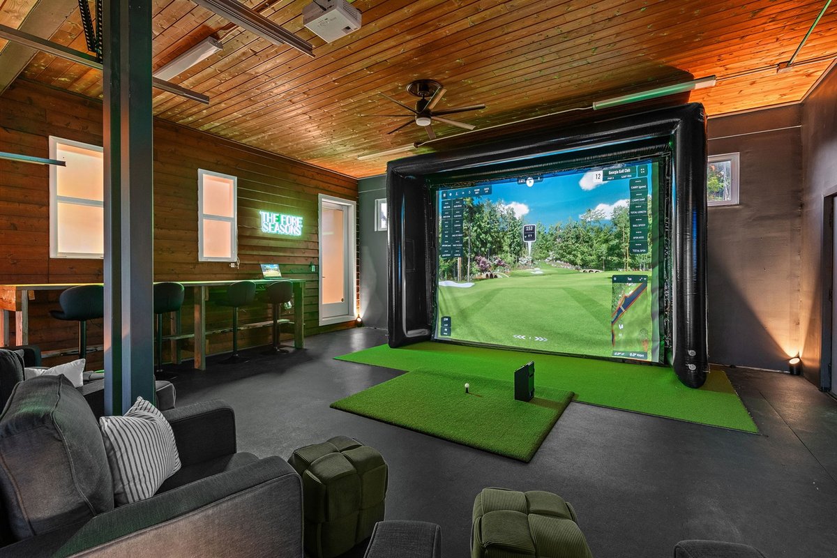 Modern East Nash Home w/ Golf Lounge & Patio