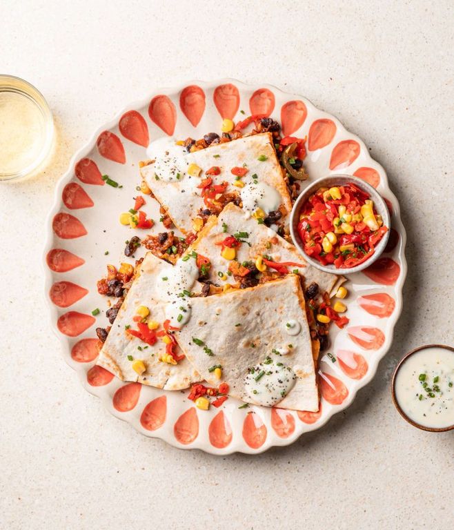 Photo of Charred Corn & Black Bean Quesadilla