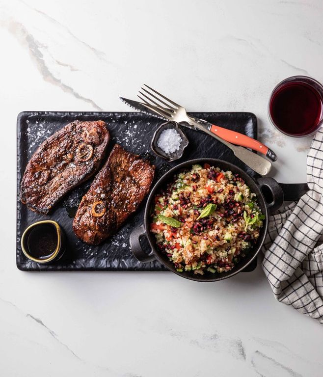Photo of Lamb Chop & Jewelled Tabbouleh