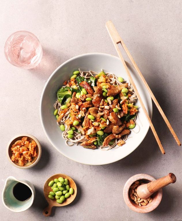 Photo of Sticky Teriyaki Pork Noodles