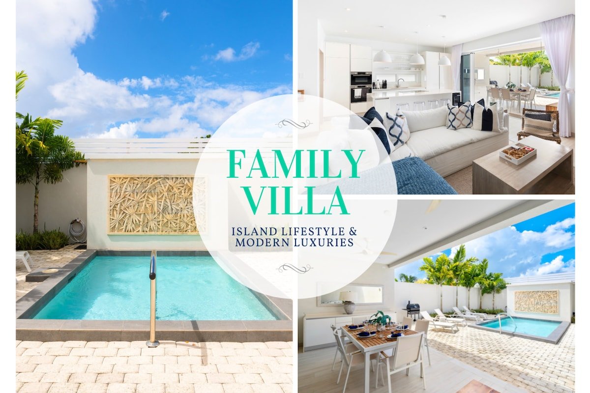 Family Villa w/ Private Pool and Beach Club Access