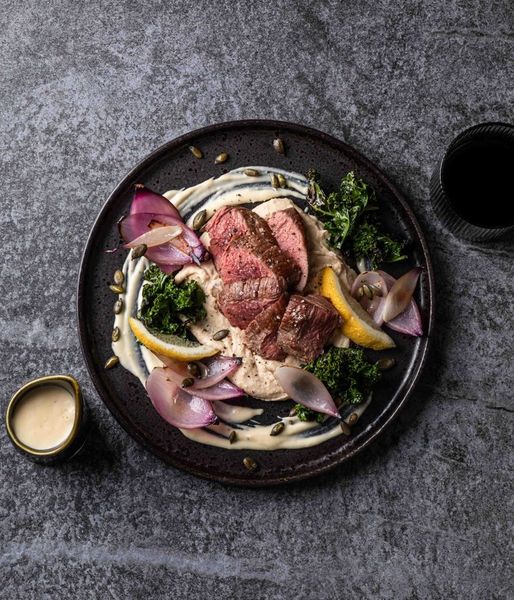 Photo of Ostrich Steak & Feta Sauce