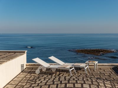 Il Rifugio dello Scoglio, right next to the sea