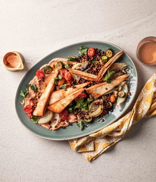 Photo of Vegetarian Roast with Harissa Labneh