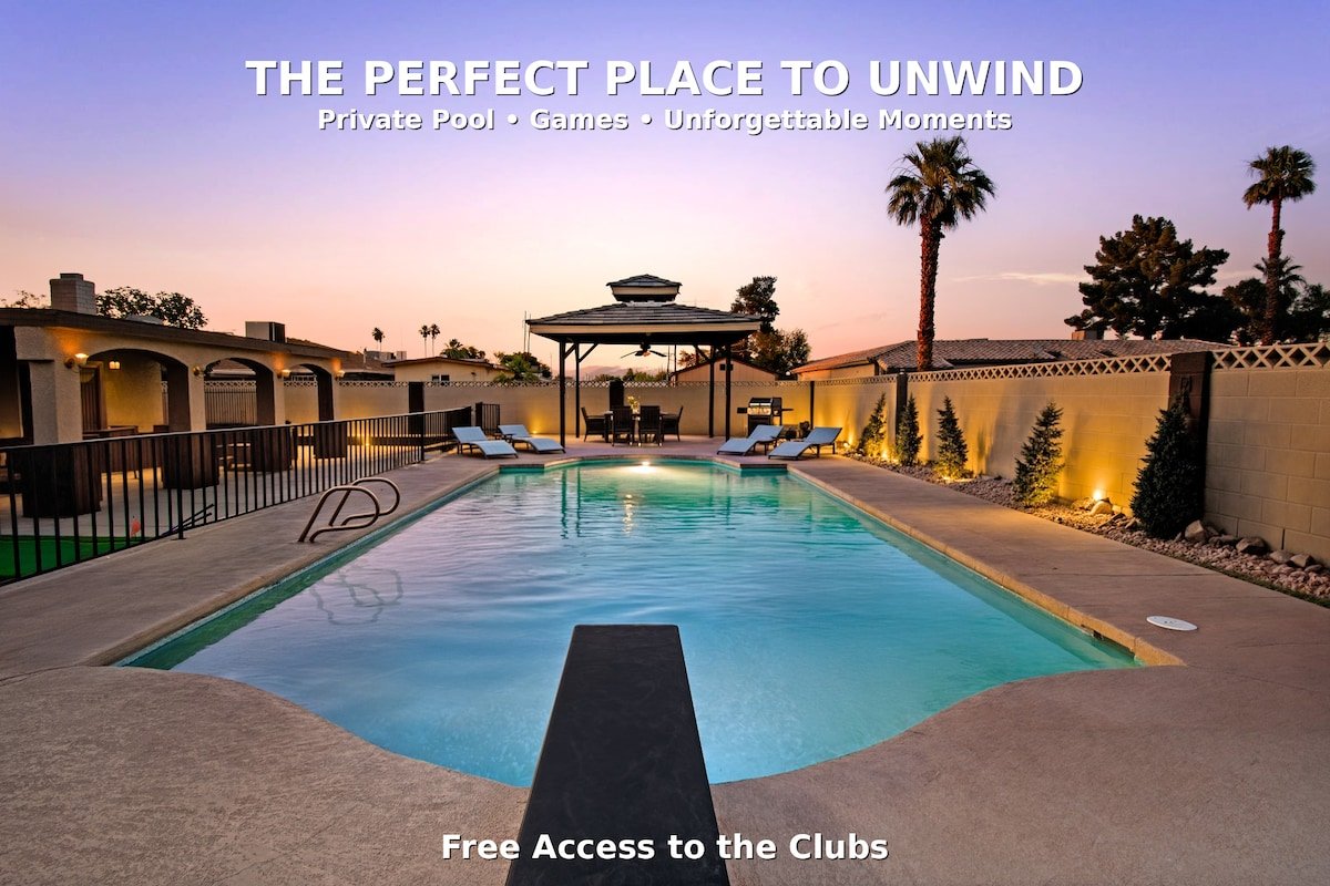 Private Oasis Near Downtown | Pool, & Backyard Fun gallery image 2