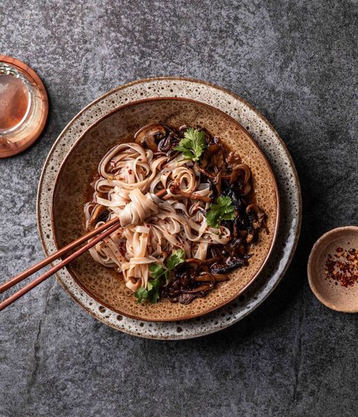 Photo of Ginger Noodles & Caramelised Mushrooms