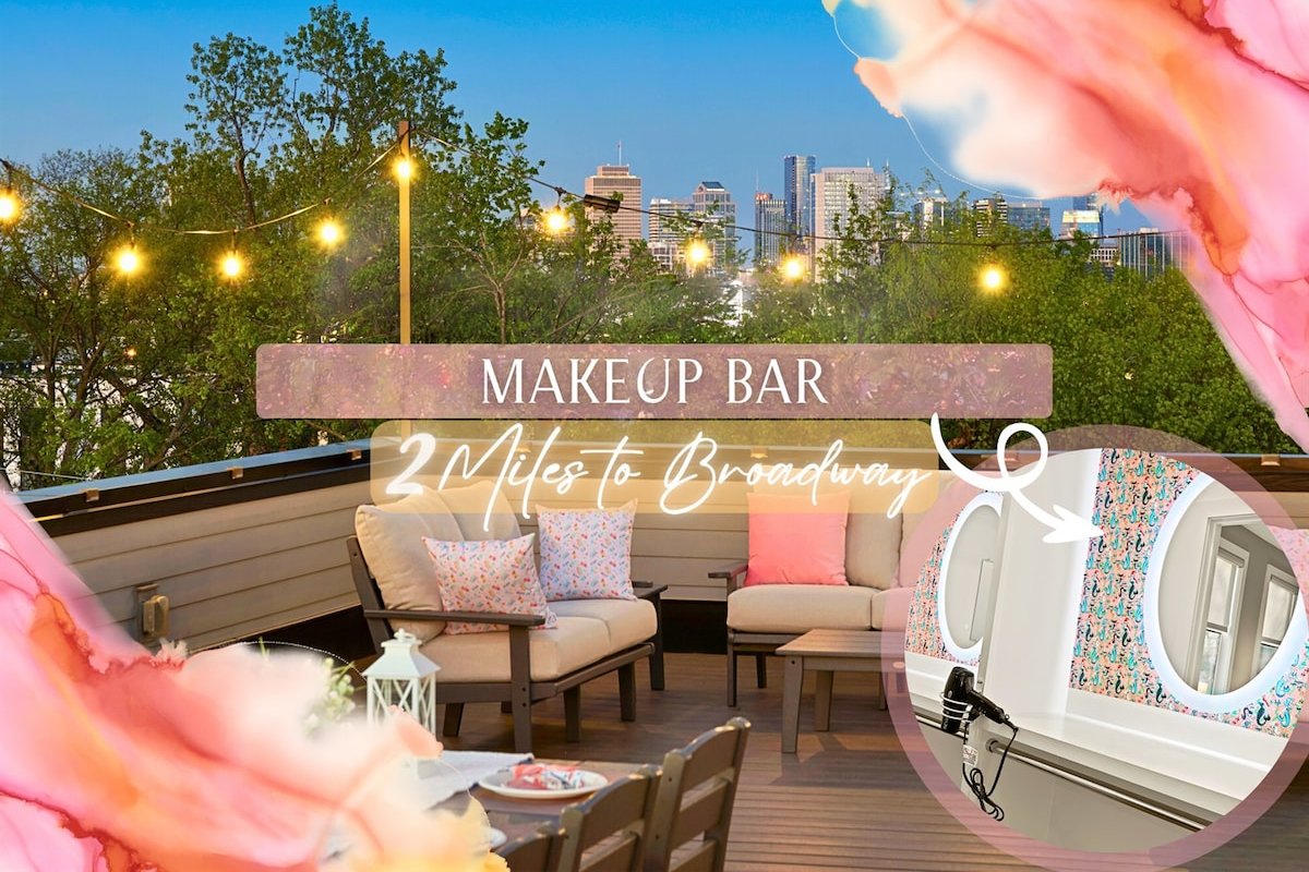 Great for Gatherings | Rooftop Views + Make Up Bar gallery image 2
