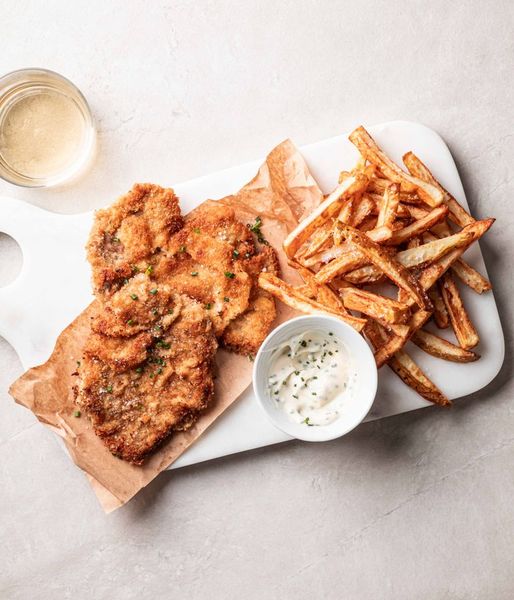 Photo of Italian-style Pork Schnitzel & Fries