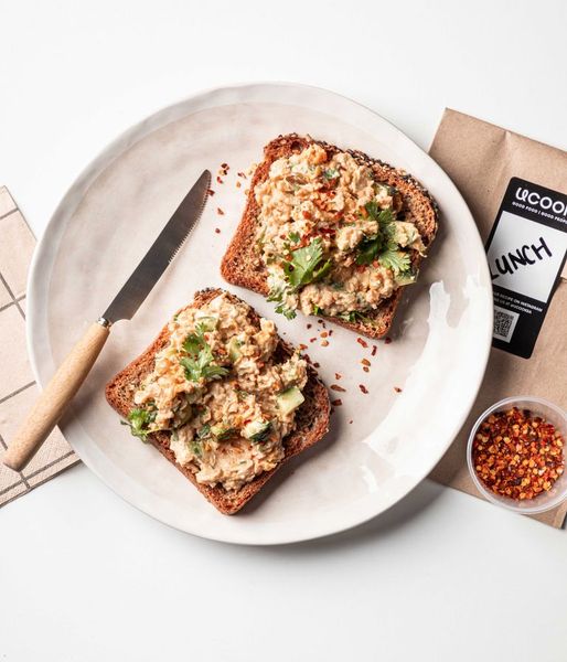 Photo of Smashed Chickpea Open Sandwich