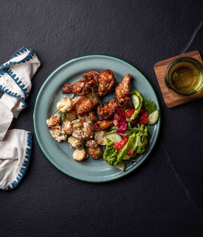 Photo of Roasted Chicken Wings & Potato Salad