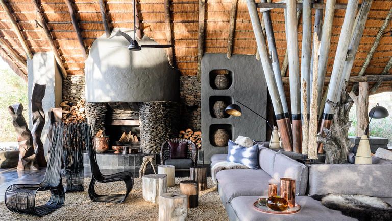 Singita Boulders Lodge - Main Lounge Area